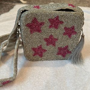Beaded star purse